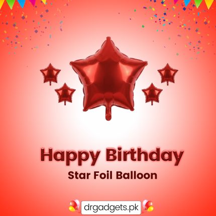 Star Shape Foil Balloon 18 inch Red