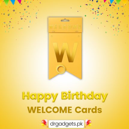 Welcome Card String Golden